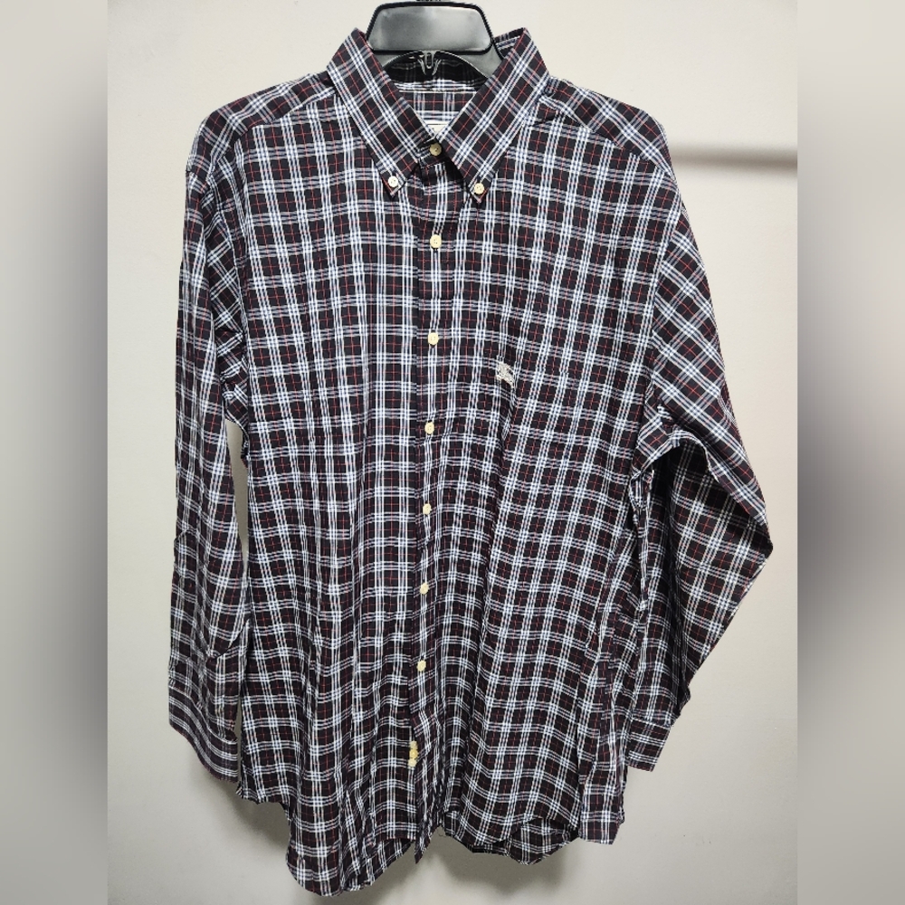 Burberry Vintage Plaid Long Sleeve Shirt